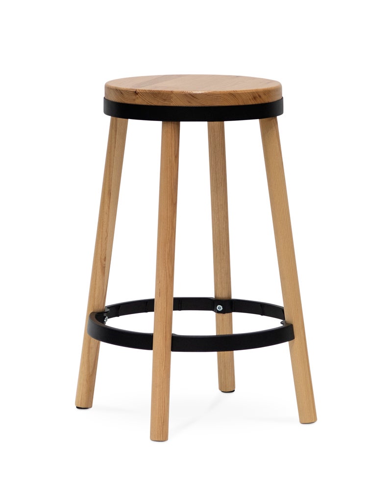 Ashley Bar Stool Natural Black Ashley Bar Stool Natural Black