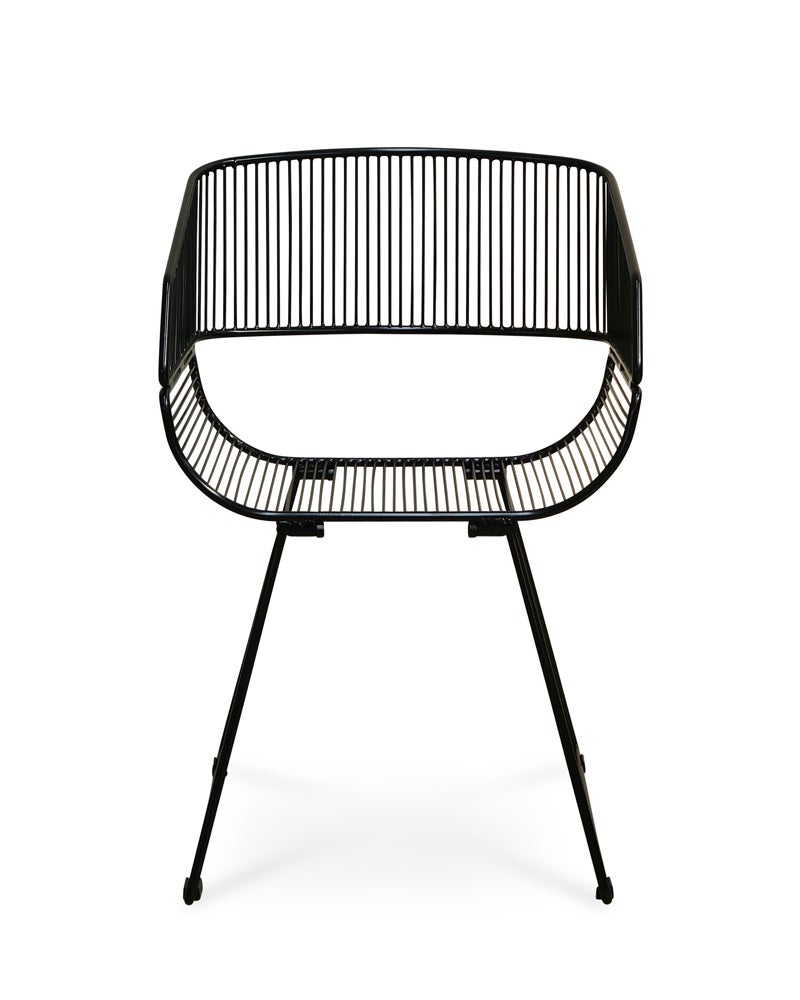Aspen wire armchair black Cintesi