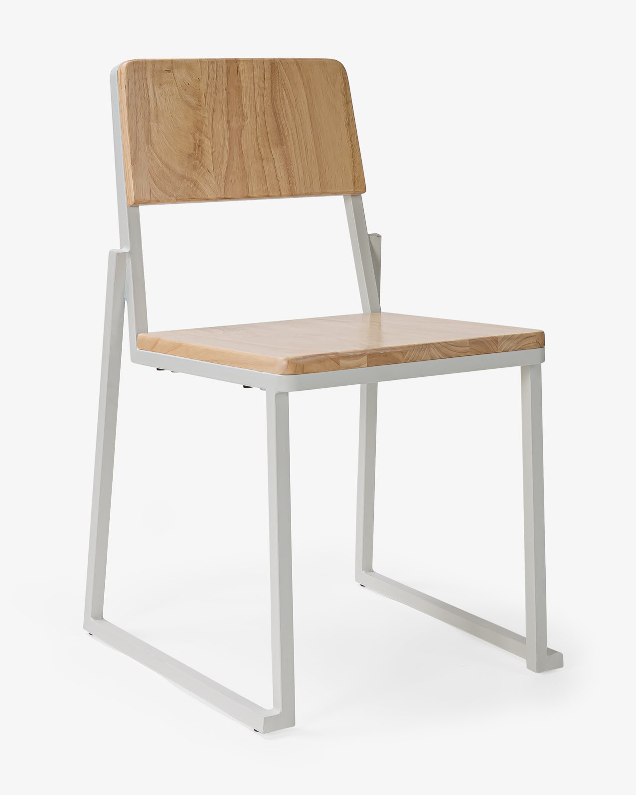 Baxter Chair - White, Natural Wood | Cintesi