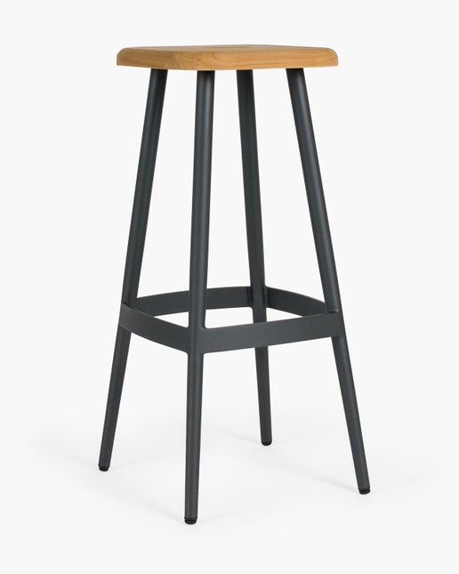 Denver Bar Stool Charcoal, 76cm Cintesi