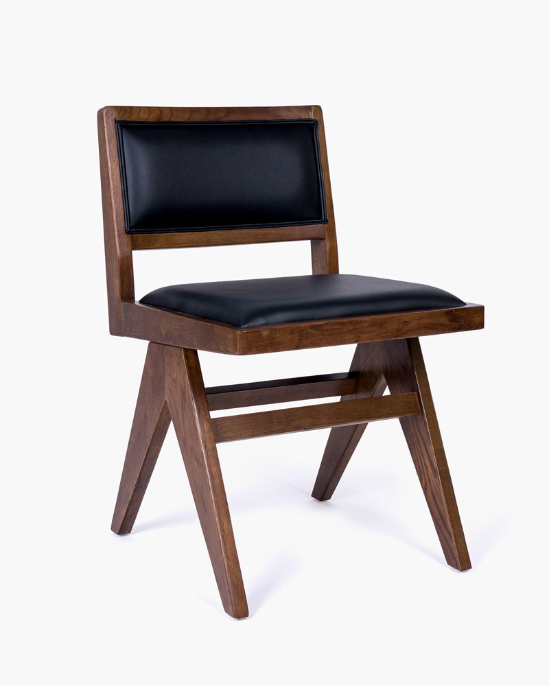 Lillian Chair Walnut Fully Upholstered Cintesi