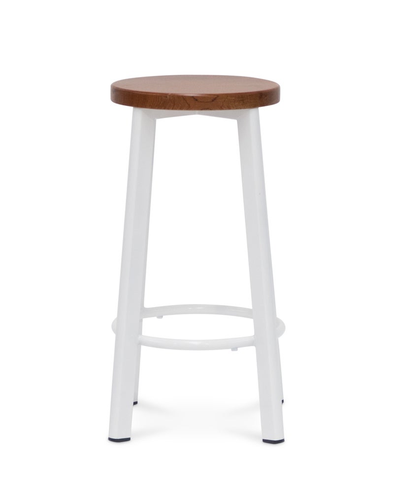 Max outdoor bar stool white, 75cm Cintesi