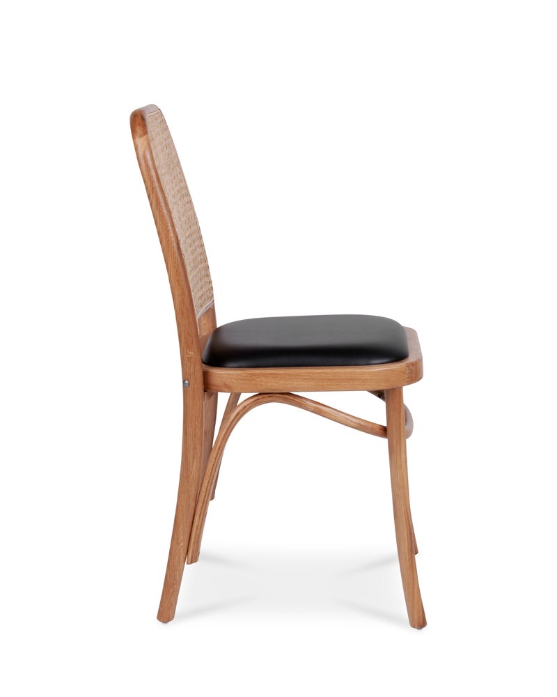Selma chair natural, black seat Cintesi