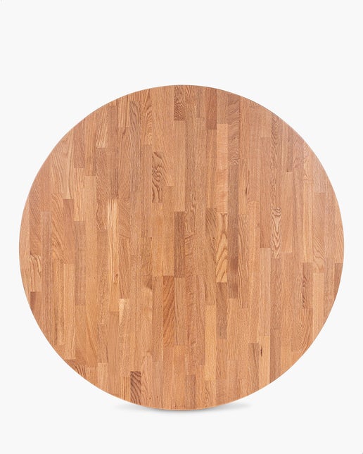 Solid Oak Table Top 120cm Dia, Natural Cintesi