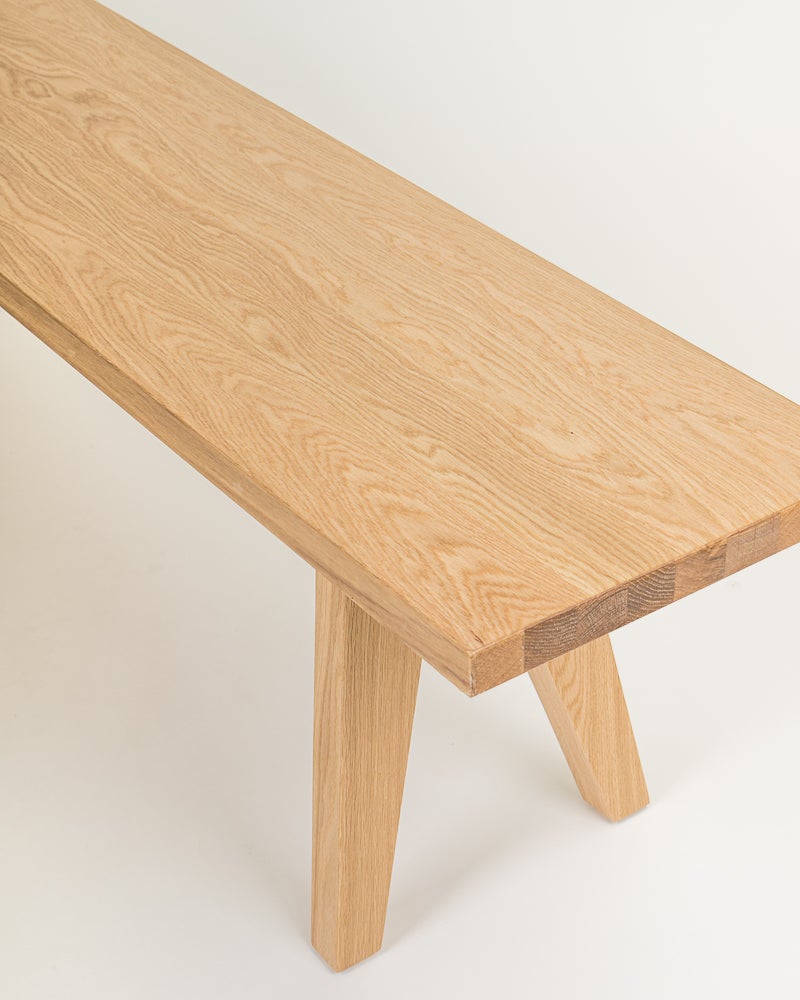 Stockholm oak veneer bench 180 x 38 x 45cm h, natural Cintesi