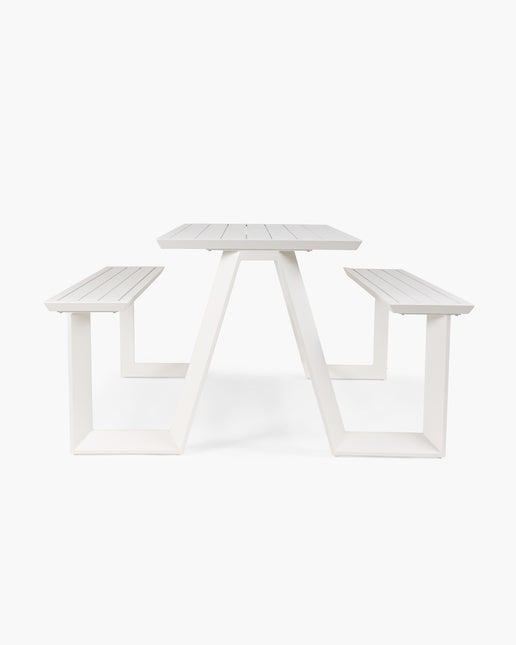 Tahoe Outdoor Bar Leaner 160x83cm 90h, White Cintesi