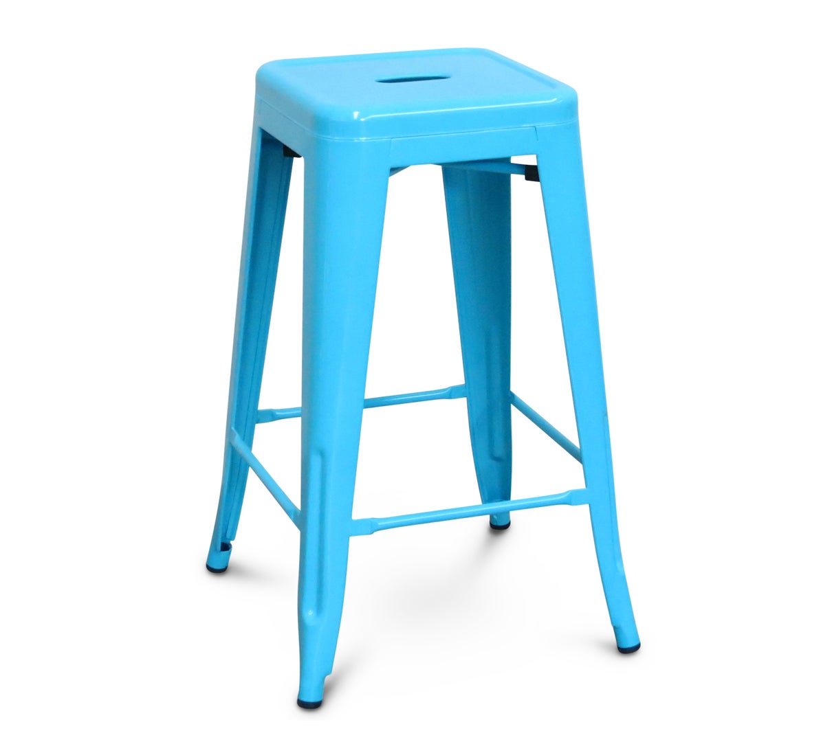 Tolix replica bar stool aqua blue, 65cm Cintesi